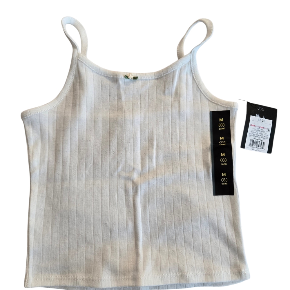 Art Class Off White Girls Cami Top - M - NWT